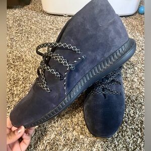 Under Armour Shoes Blue Suede Mens